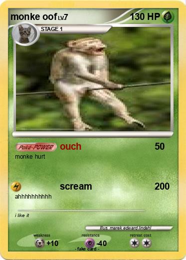 Pokemon monke oof