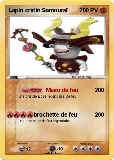 Pokemon Lapin crétin Samouraï