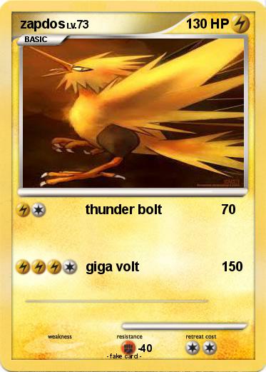 Pokemon zapdos