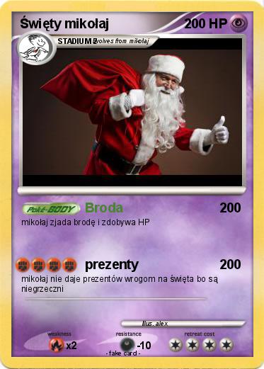Pokemon Święty mikołaj