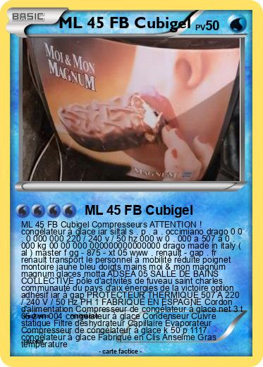 Pokemon ML 45 FB Cubigel