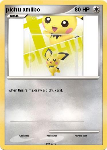 Pokemon pichu amiibo