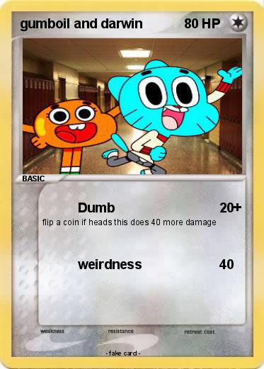 Pokemon gumboil and darwin