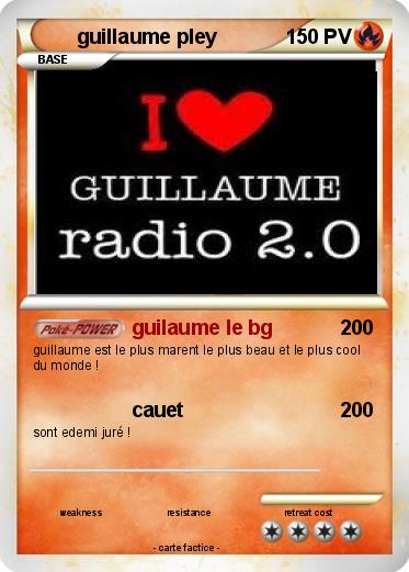 Pokemon guillaume pley