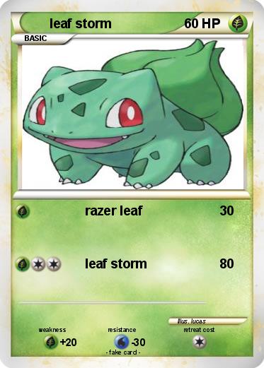 Pokemon leaf storm