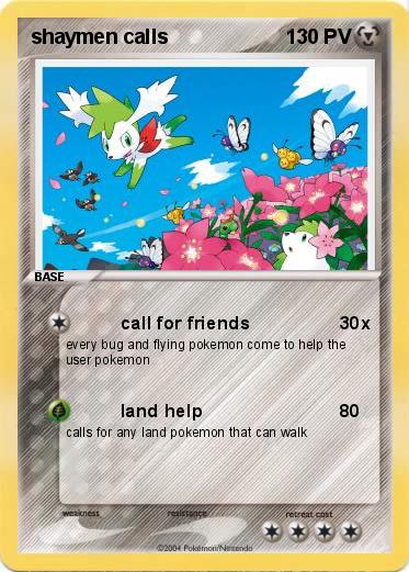 Pokemon shaymen calls