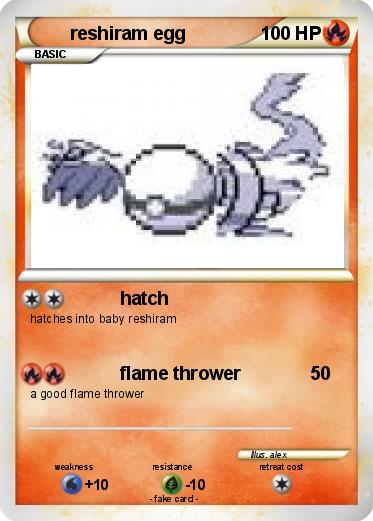 Pokemon reshiram egg