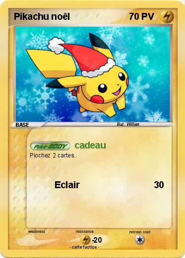 Pokemon Pikachu noêl