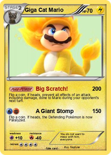 Pokemon Giga Cat Mario