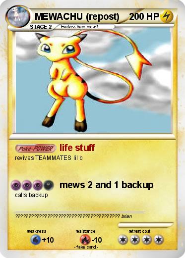Pokemon MEWACHU (repost)