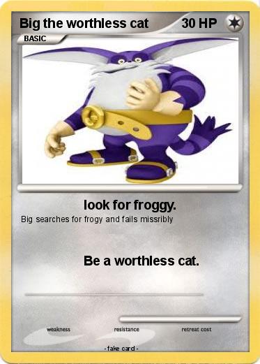 Pokemon Big the worthless cat