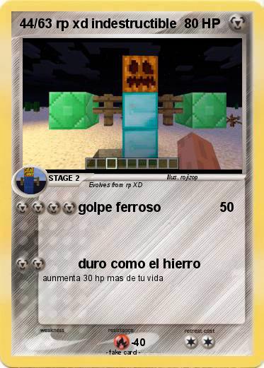 Pokemon 44/63 rp xd indestructible