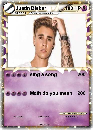 Pokemon Justin Bieber