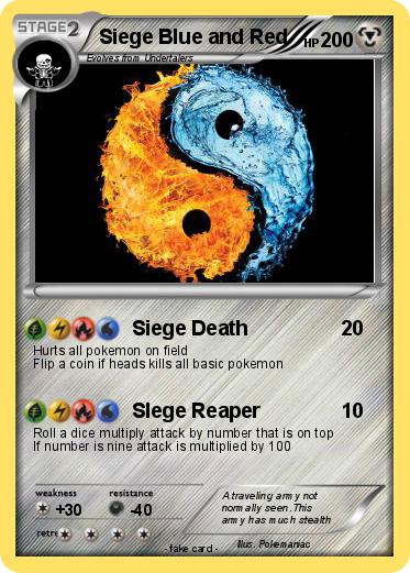 Pokemon Siege Blue and Red