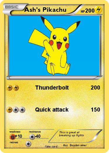 Pokemon Ash's Pikachu