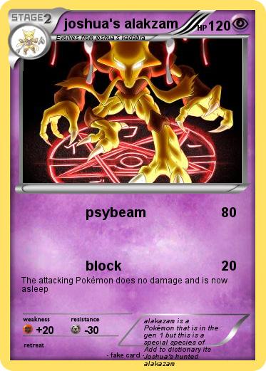 Pokemon joshua's alakzam