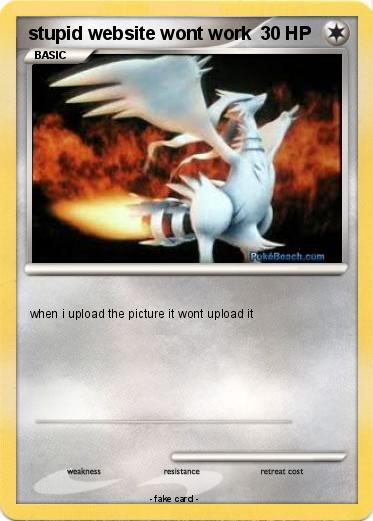 Pokemon stupid website wont work