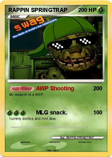 Pokemon RAPPIN SPRINGTRAP