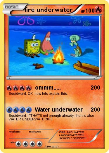 Pokemon fire underwater