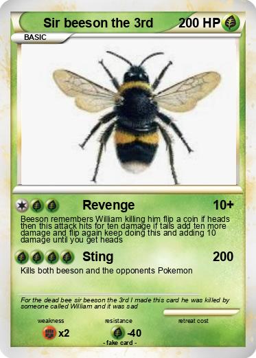 Pokemon Sir beeson the 3rd