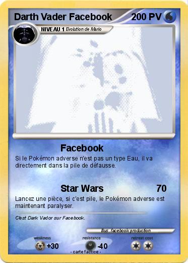 Pokemon Darth Vader Facebook