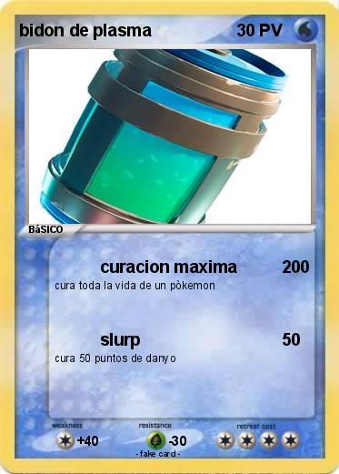 Pokemon bidon de plasma