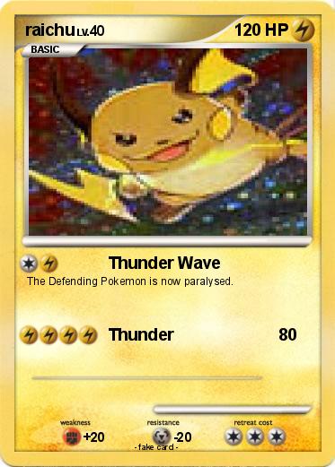 Pokemon raichu
