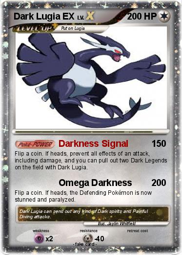 Pokemon Dark Lugia EX