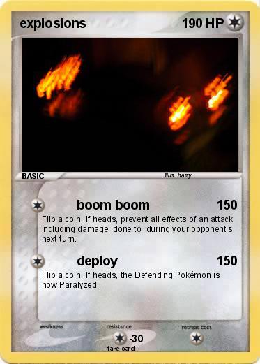 Pokemon explosions