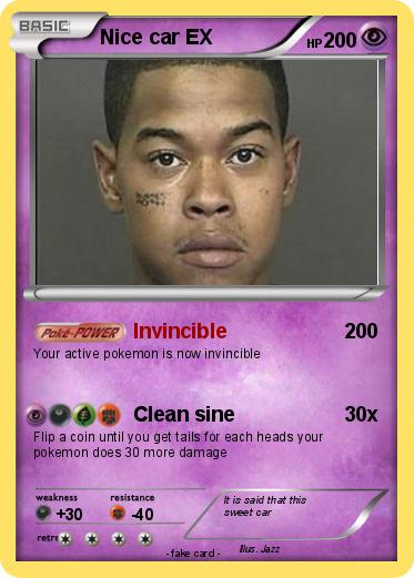 Pokemon Nice car EX