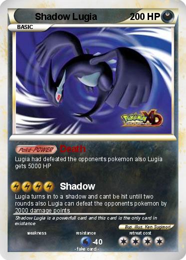 Pokemon Shadow Lugia