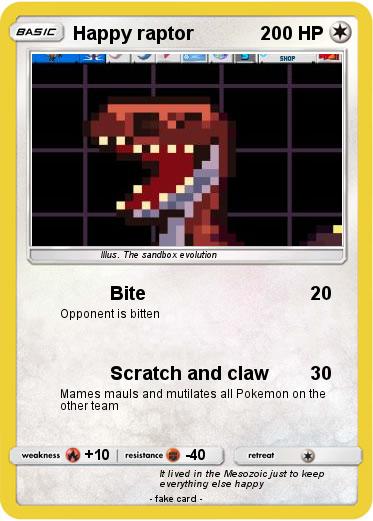 Pokemon Happy raptor