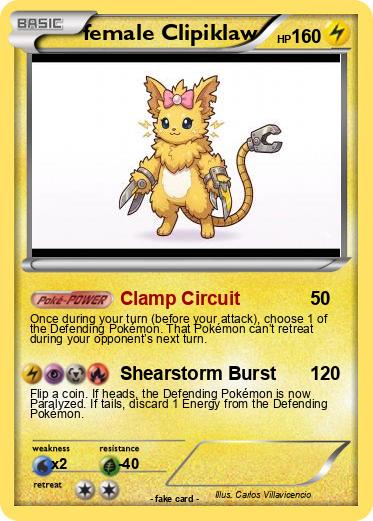 Pokemon female Clipiklaw