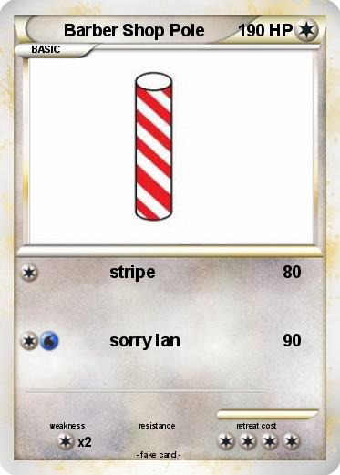 Pokemon Barber Shop Pole