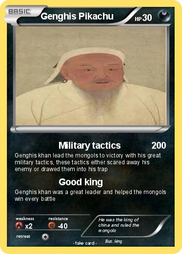Pokemon Genghis Pikachu