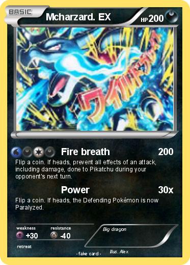 Pokemon Mcharzard. EX