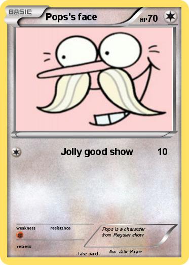 Pokemon Pops's face