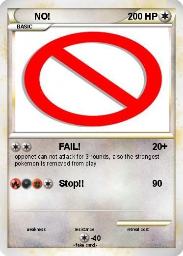 Pokemon NO!