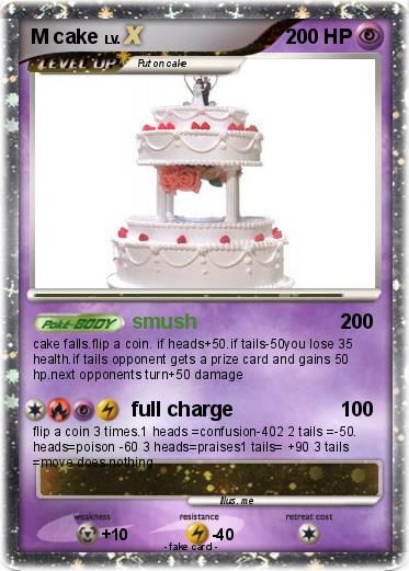 Pokemon M cake