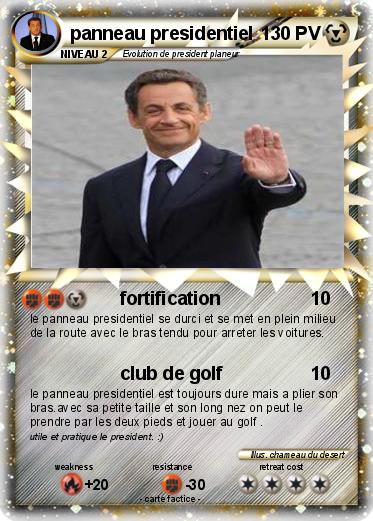 Pokemon panneau presidentiel