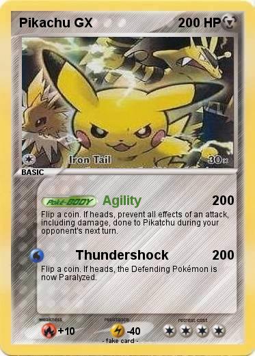 Pokemon Pikachu GX
