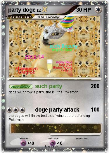 Pokemon party doge