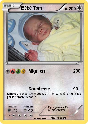 Pokemon Bébé Tom