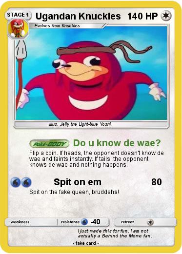 Pokemon Ugandan Knuckles
