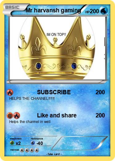 Pokemon Mr harvansh gaming