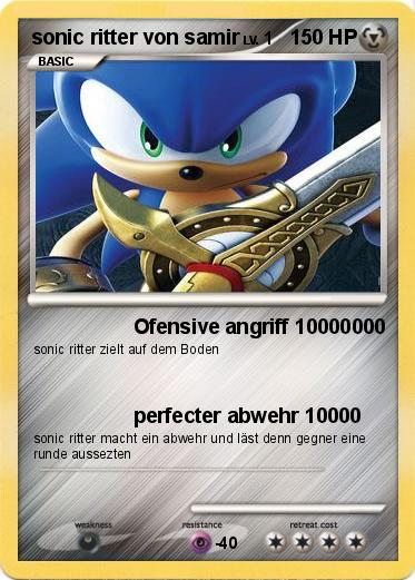 Pokemon sonic ritter von samir