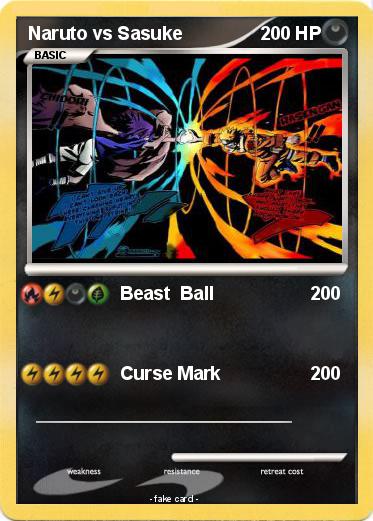 Pokemon Naruto vs Sasuke