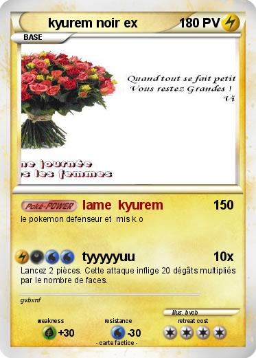 Pokemon kyurem noir ex