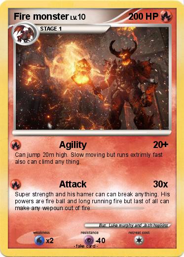 Pokemon Fire monster
