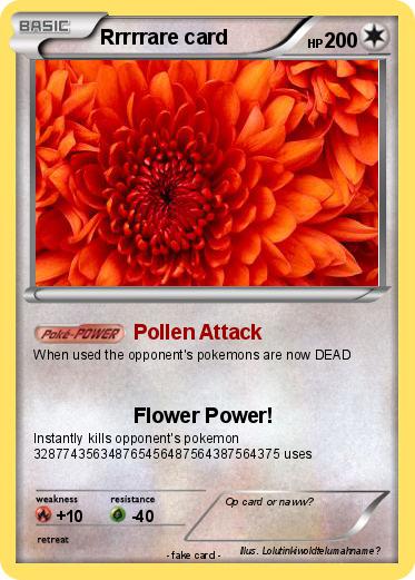 Pokemon Rrrrrare card